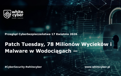 Patch Tuesday, 78 Milionów Wycieków i Malware w Wodociągach — Przegląd Cyberbezpieczeństwa 17 Kwietnia 2026